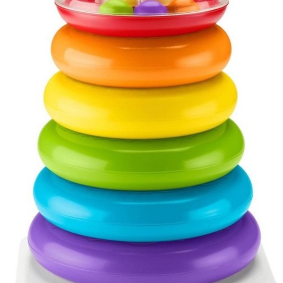 Fisher-Price Multicolored Learning Stacking Rings - Picture 1 of 4